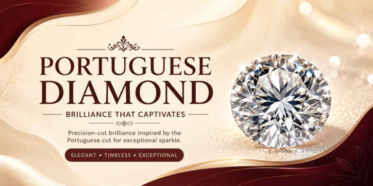 Portuguese Diamond jewelry featuring a sparkling ring by Shraddha Shree Gems
