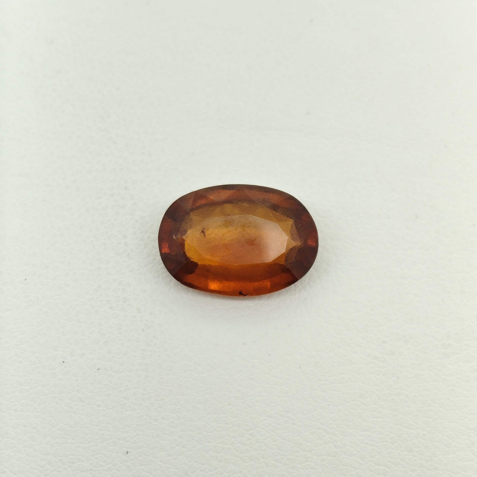 Natural Sri Lankan Hessonite Garnet honey brown oval gemstone HG-033