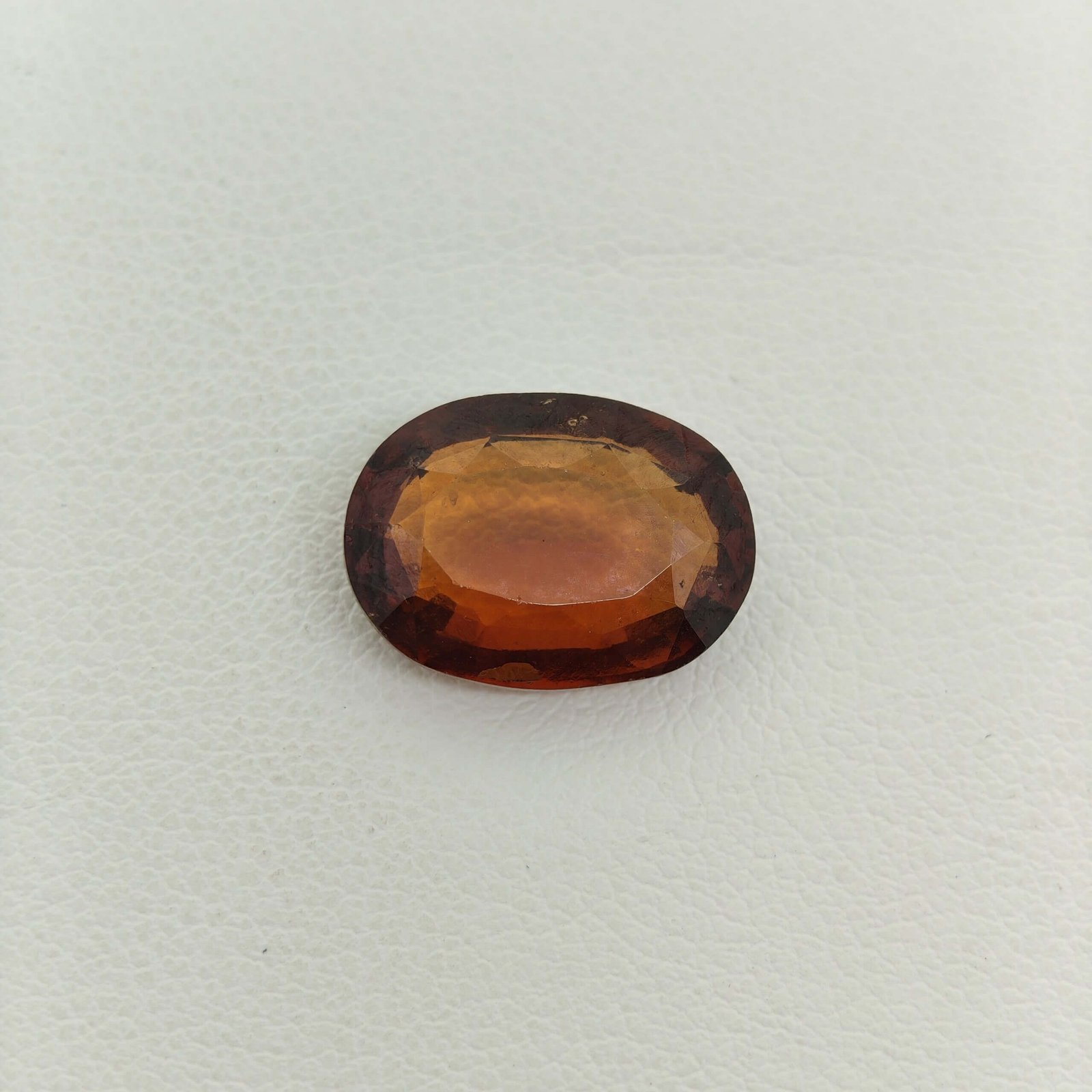 Natural Sri Lankan Hessonite Garnet honey brown oval gemstone HG-035