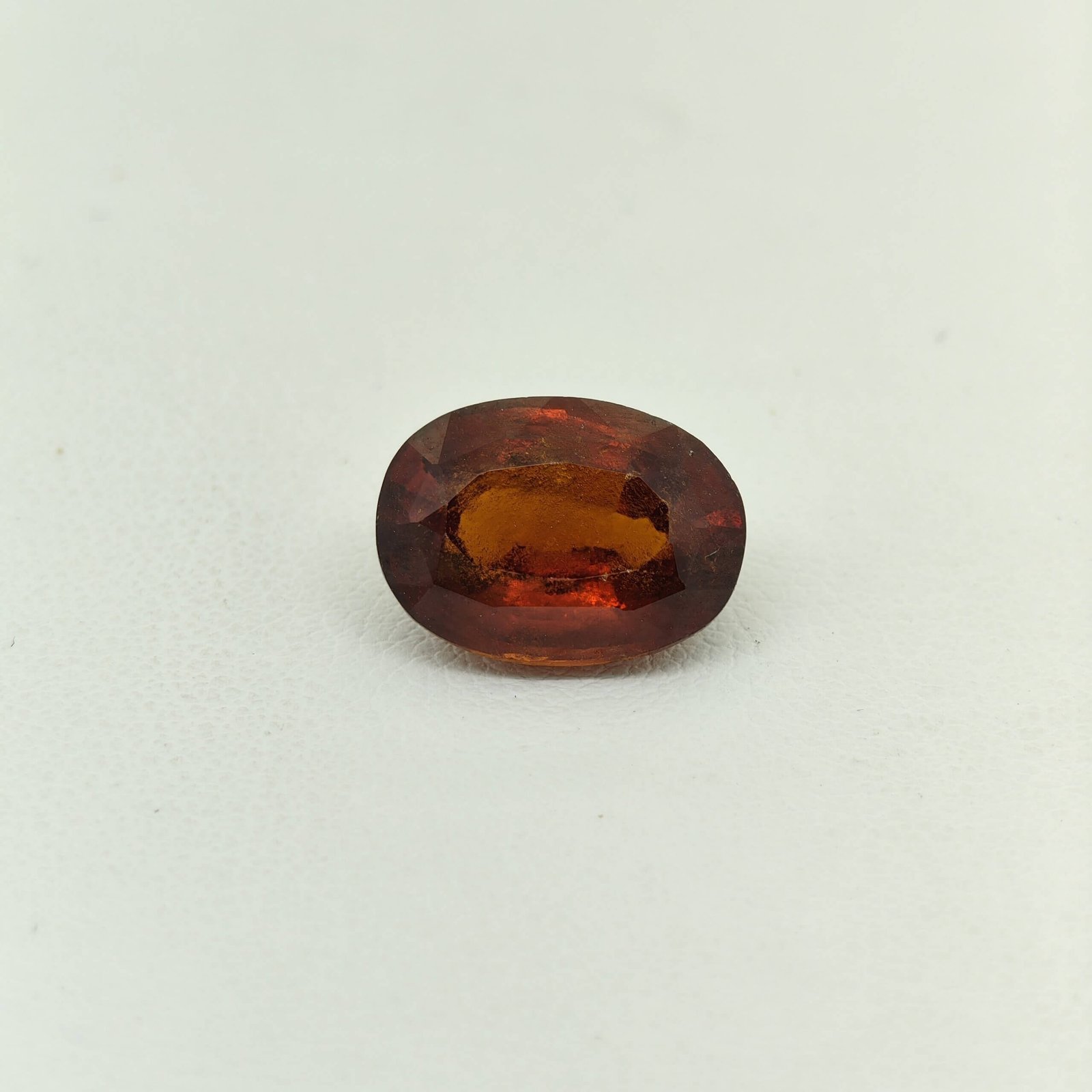 Natural Sri Lankan Hessonite Garnet honey brown oval gemstone HG-036