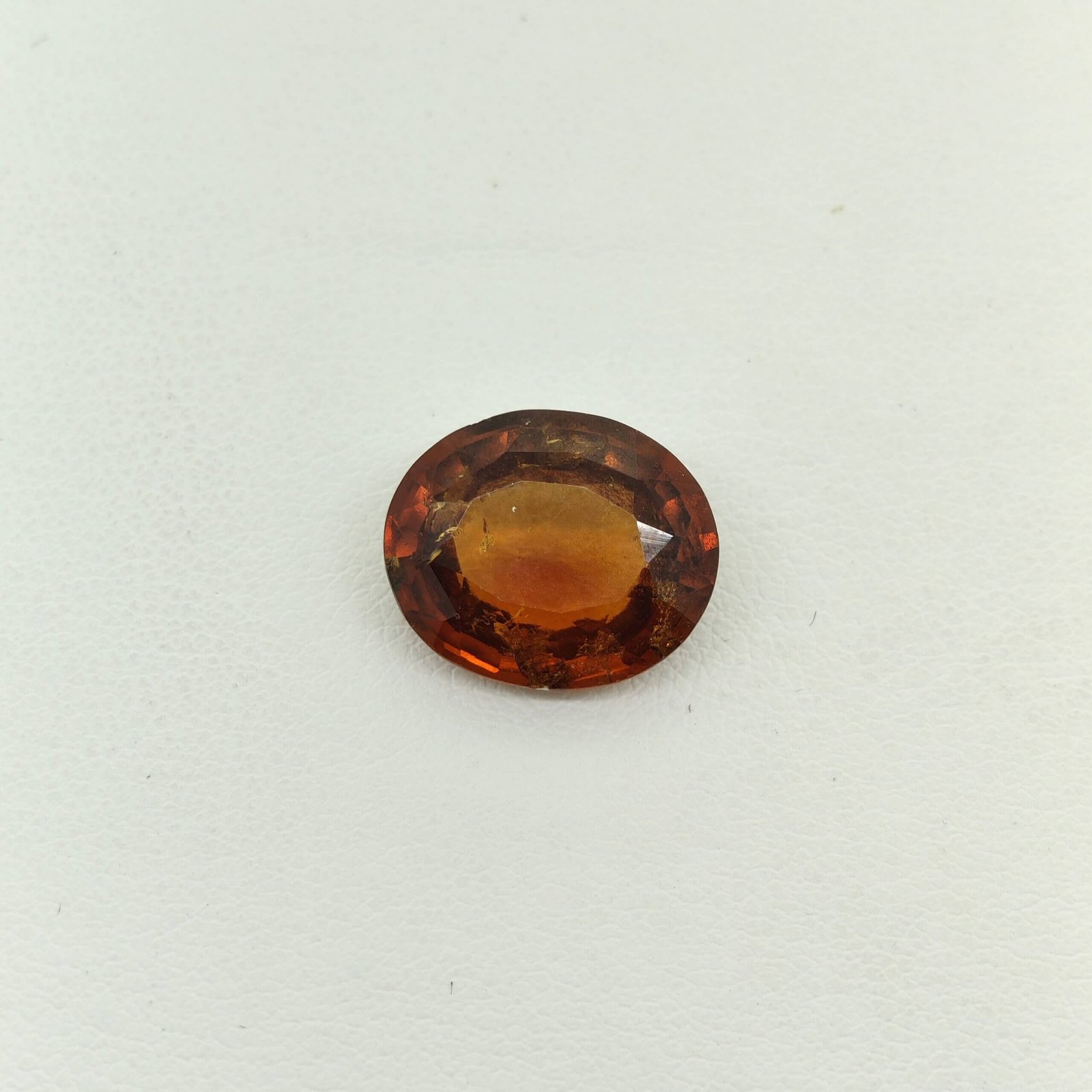 Natural Sri Lankan Hessonite Garnet honey brown oval gemstone HG-037
