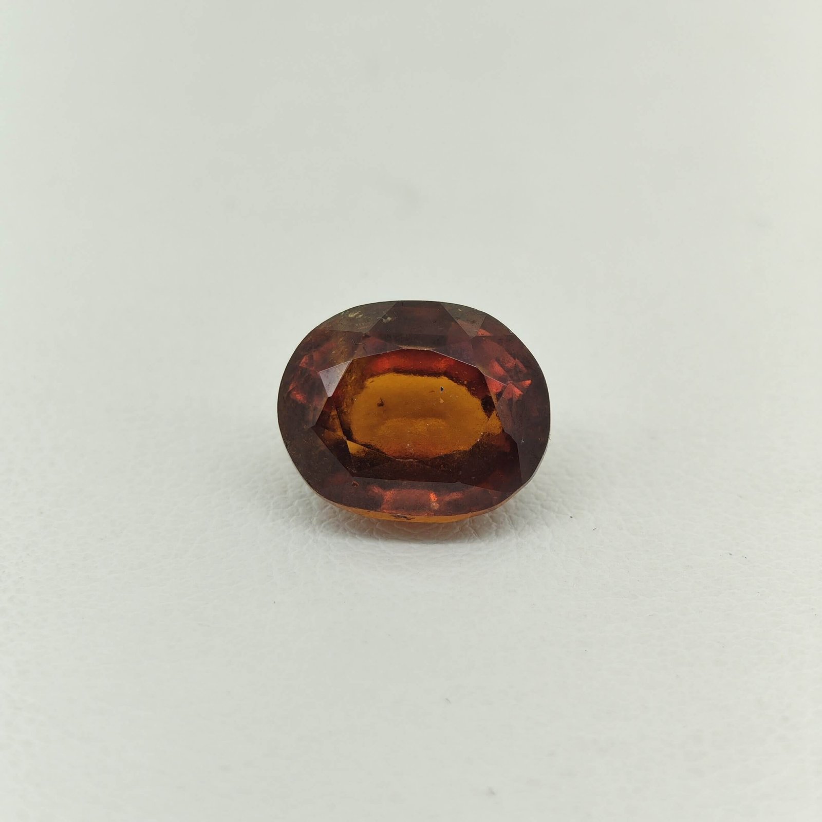 Natural Sri Lankan Hessonite Garnet honey brown oval gemstone HG-038