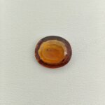 Natural Sri Lankan Hessonite Garnet honey brown oval gemstone HG-039