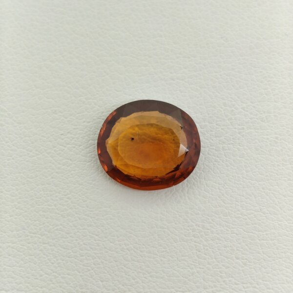 Natural Sri Lankan Hessonite Garnet honey brown oval gemstone HG-039