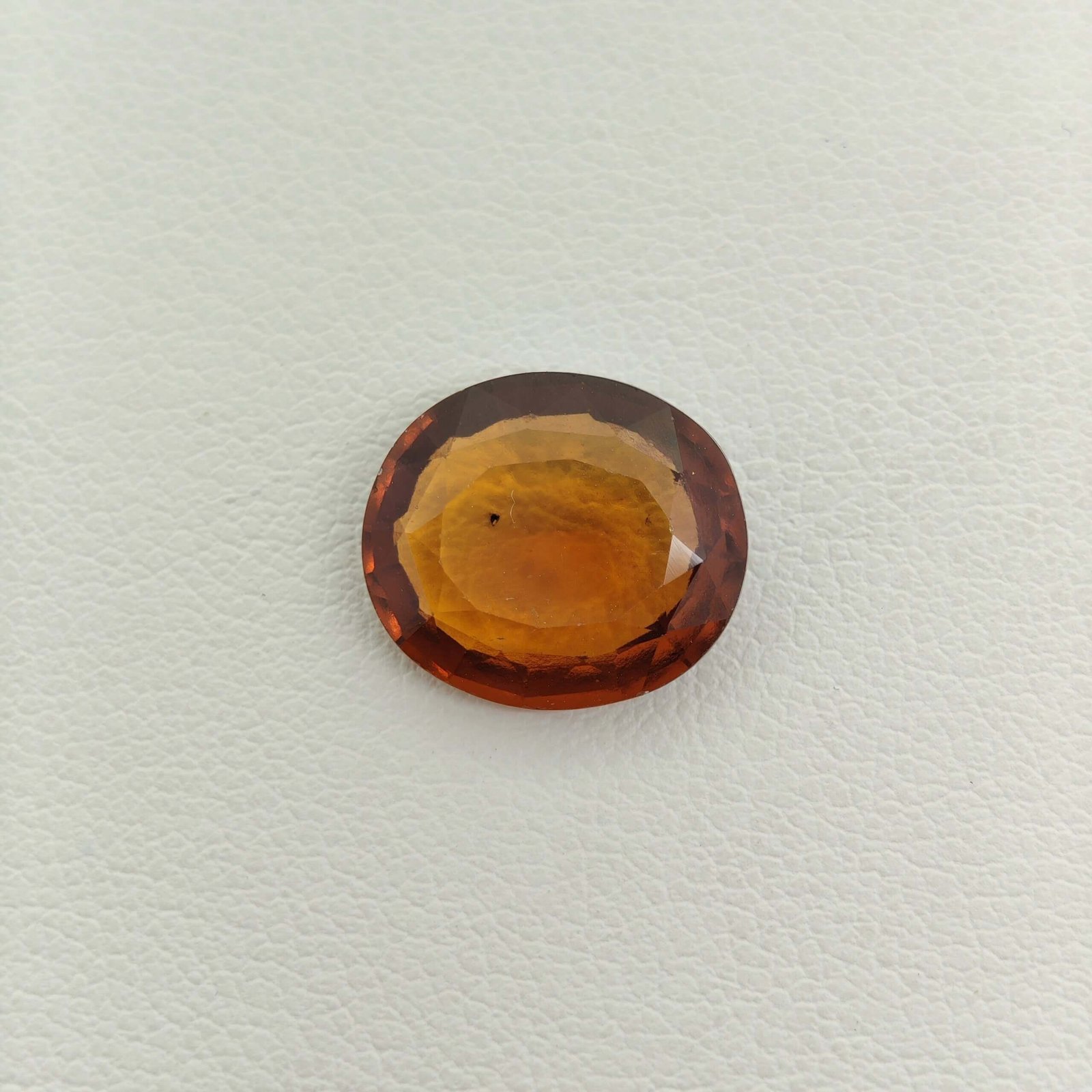 Natural Sri Lankan Hessonite Garnet honey brown oval gemstone HG-039