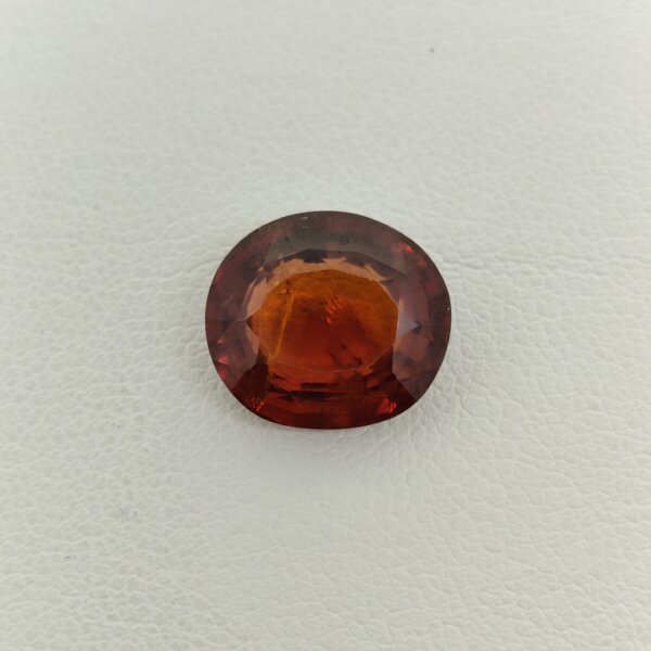 Natural Sri Lankan Hessonite Garnet honey brown oval gemstone HG-042