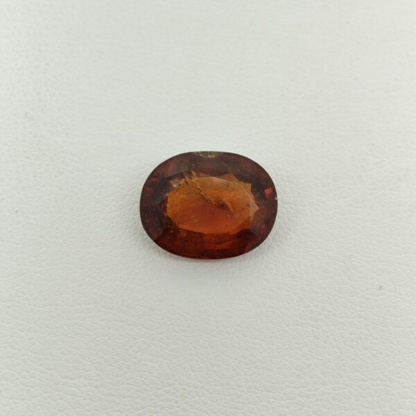 Natural Sri Lankan Hessonite Garnet honey brown oval gemstone HG-043