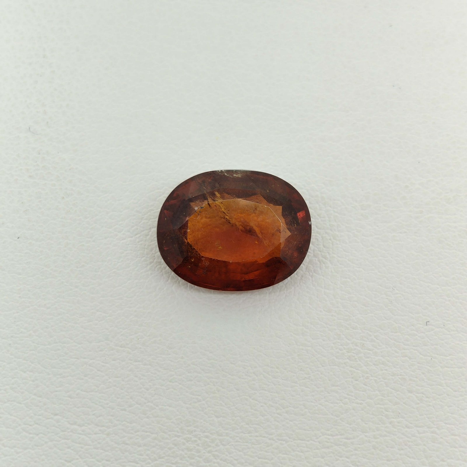 Natural Sri Lankan Hessonite Garnet honey brown oval gemstone HG-043