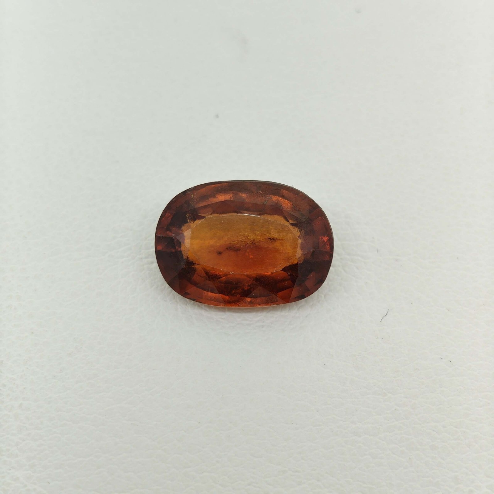 Natural Sri Lankan Hessonite Garnet honey brown oval gemstone HG-044