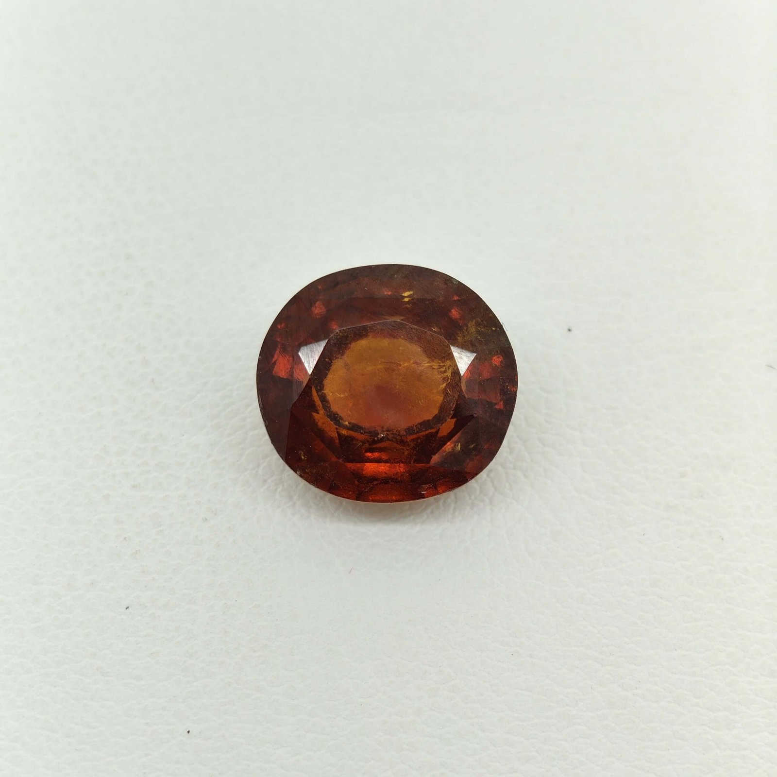 Natural Sri Lankan Hessonite Garnet honey brown oval gemstone HG-046