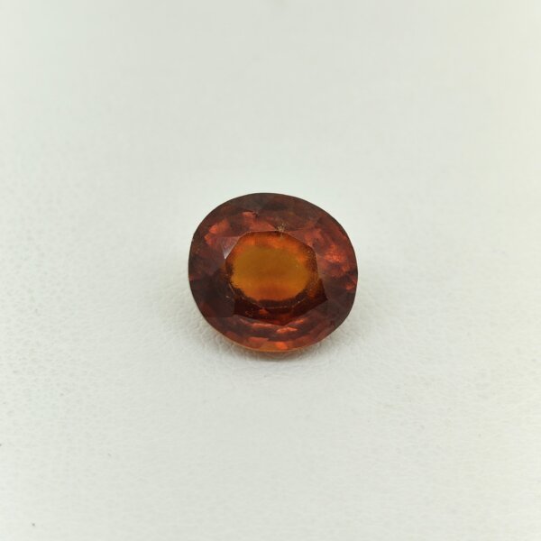 Natural Sri Lankan Hessonite Garnet honey brown oval gemstone HG-047