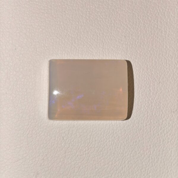 Natural Australian Opal Gemstone white rectangle stone AOP-002 from Australia