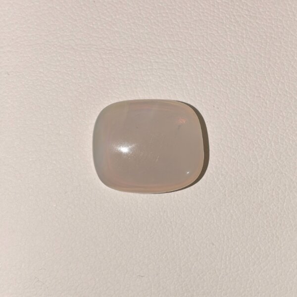 Natural Australian Opal Gemstone white cushion stone AOP-006 from Australia