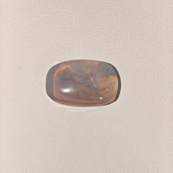 Natural Australian Opal Gemstone white oval cabochon stone AOP-009 from Australia