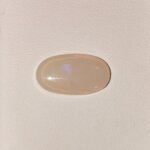 Natural Australian Opal Gemstone white oval stone AOP-007 from Australia