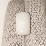 Natural White Coral Gemstone 19.70 Carat Oval Cabochon Loose Stone - Image 2