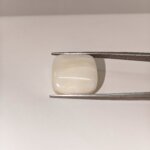 Natural White Coral 25.60 Carat Oval Cabochon Certified Gemstone - Image 4