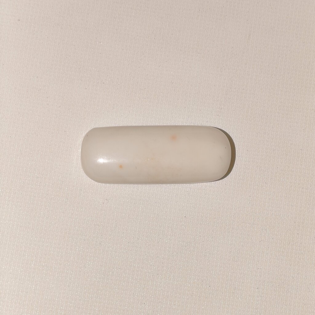 Natural White Coral Safed Moonga 7.85 Carat Oval Cabochon 100% Natural Lab Certified Gemstone from Shraddha Shree Gems India