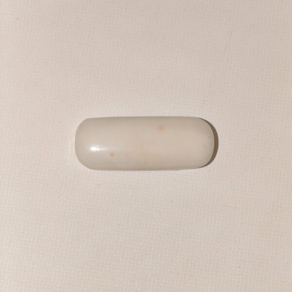 Natural White Coral Safed Moonga 7.85 Carat Oval Cabochon 100% Natural Lab Certified Gemstone from Shraddha Shree Gems India