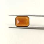 Natural African Hessonite Garnet – Premium Radiant Cut Gomed Gemstone - Image 4