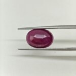 Certified African Ruby 7.60 Carat Oval Cut Lab Certified Ruby Gemstone | Premium Manik Stone - Image 4