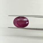 Certified African Ruby 7.60 Carat Oval Cut Lab Certified Ruby Gemstone | Premium Manik Stone - Image 3
