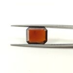 Natural African Hessonite Garnet – Certified Radiant Cut Gomed Stone - Image 3