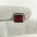 Natural African Hessonite Garnet – Certified Radiant Cut Gomed Stone - Image 2