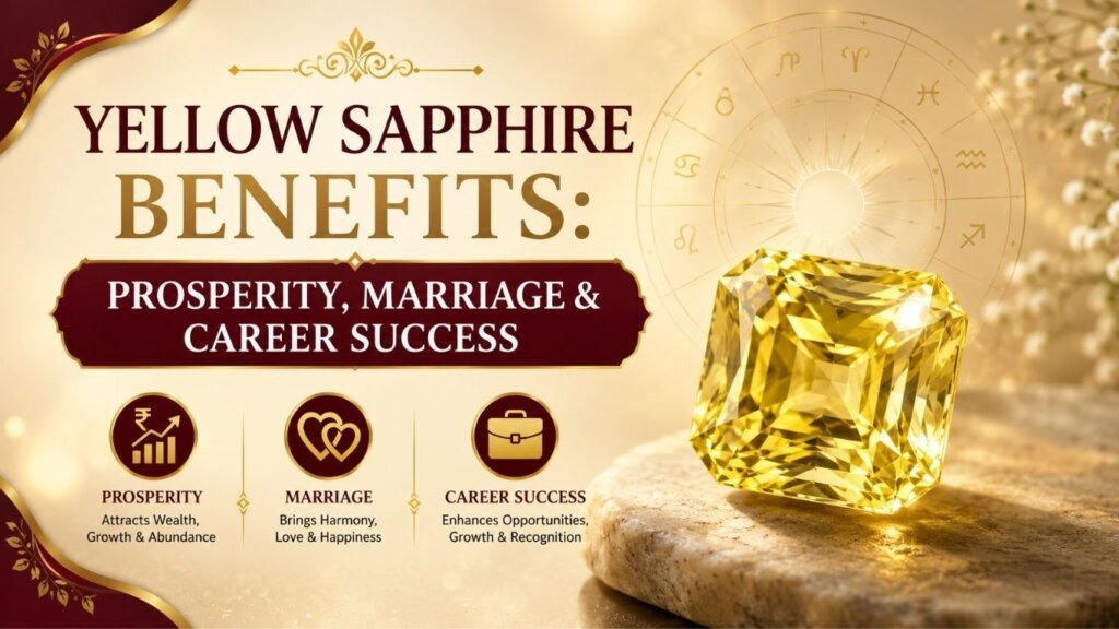Buy Natural Yellow Sapphire (Pukhraj) Gemstone Online | Certified Original Yellow Sapphire for Jupiter (Guru), Vedic Astrology, Fine Jewellery & Investment