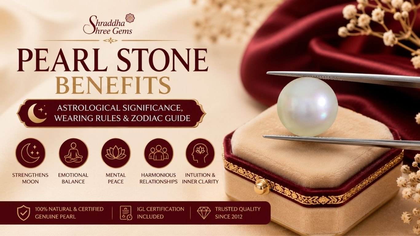 Buy Natural Pearl Gemstone (Moti) | Certified Original Pearl Stone for Moon (Chandra), Vedic Astrology, Fine Jewellery & Investment