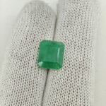 Natural Zambian Emerald (Panna) 6.15 Carat Radiant Cut Lab Certified Gemstone - Image 2