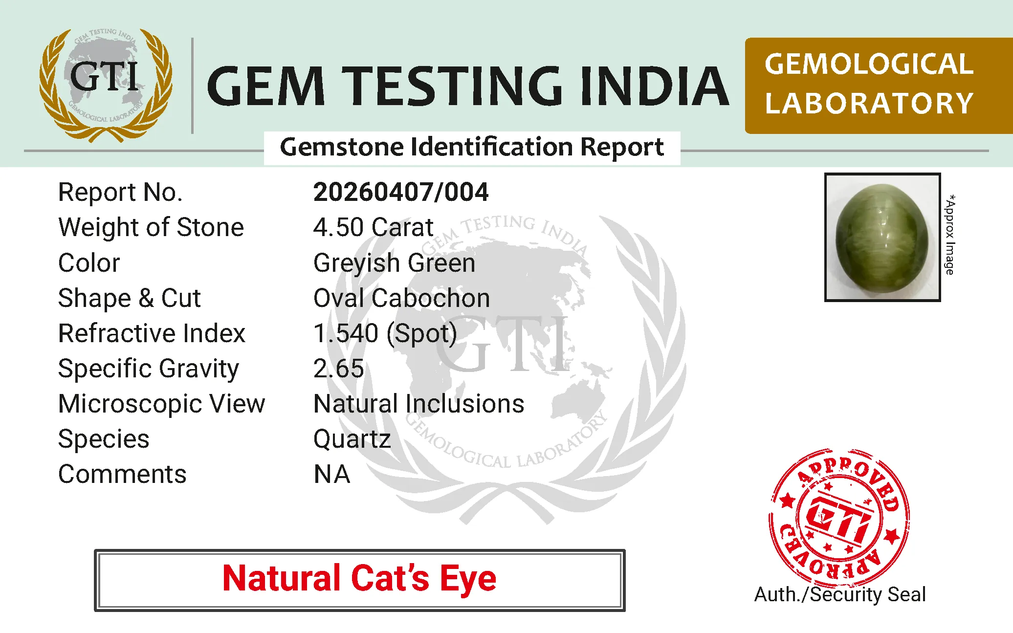 GTI-Certificate