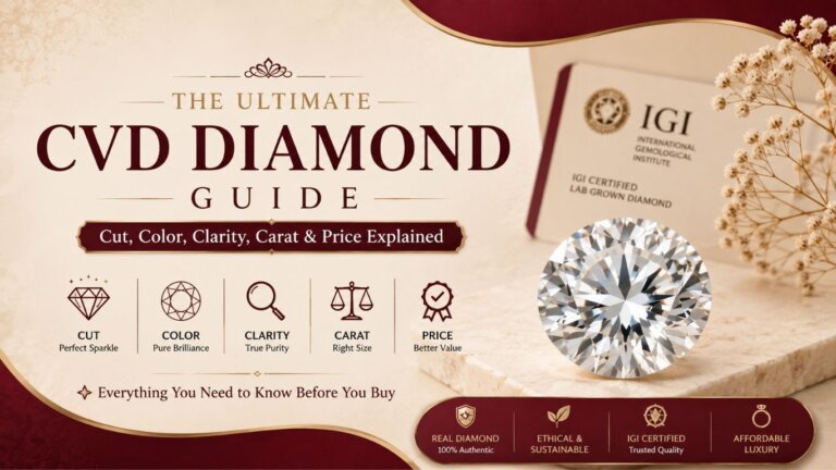 Buy CVD Diamond Online | IGI Certified Lab Grown Diamond with Exceptional Brilliance for Fine Jewellery & Investment