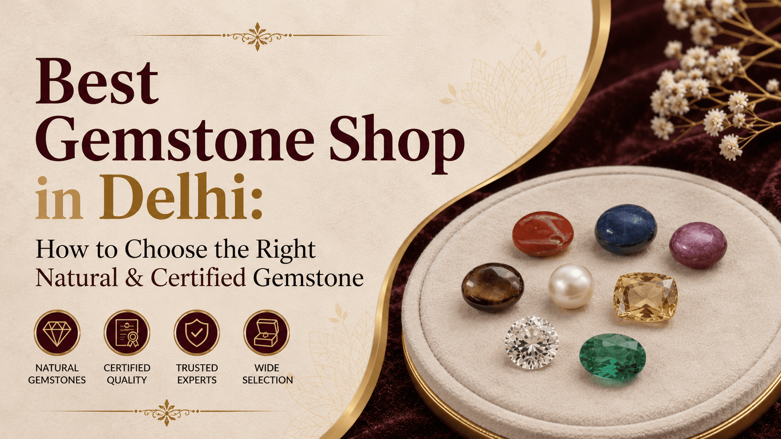 Best gemstone shop in Delhi for natural and certified gemstones