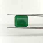 Natural Zambian Emerald (Panna) 9.15 Carat Radiant Cut Lab Certified Gemstone - Image 3