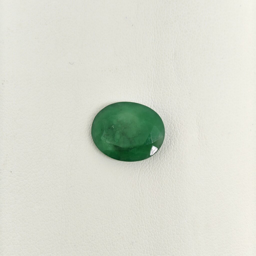 Natural Zambian Emerald Panna 5.90 Carat Oval Cut