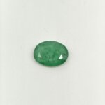 Natural Zambian Emerald Panna 7.40 Carat Oval Cut Lab Certified Gemstone