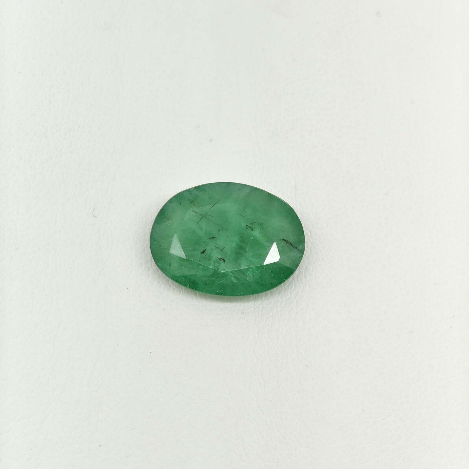 Natural Zambian Emerald Panna 7.40 Carat Oval Cut | Shraddha Shree Gems Natural Zambian Emerald Panna 7.40 Carat Oval Cut Lab Certified Gemstone