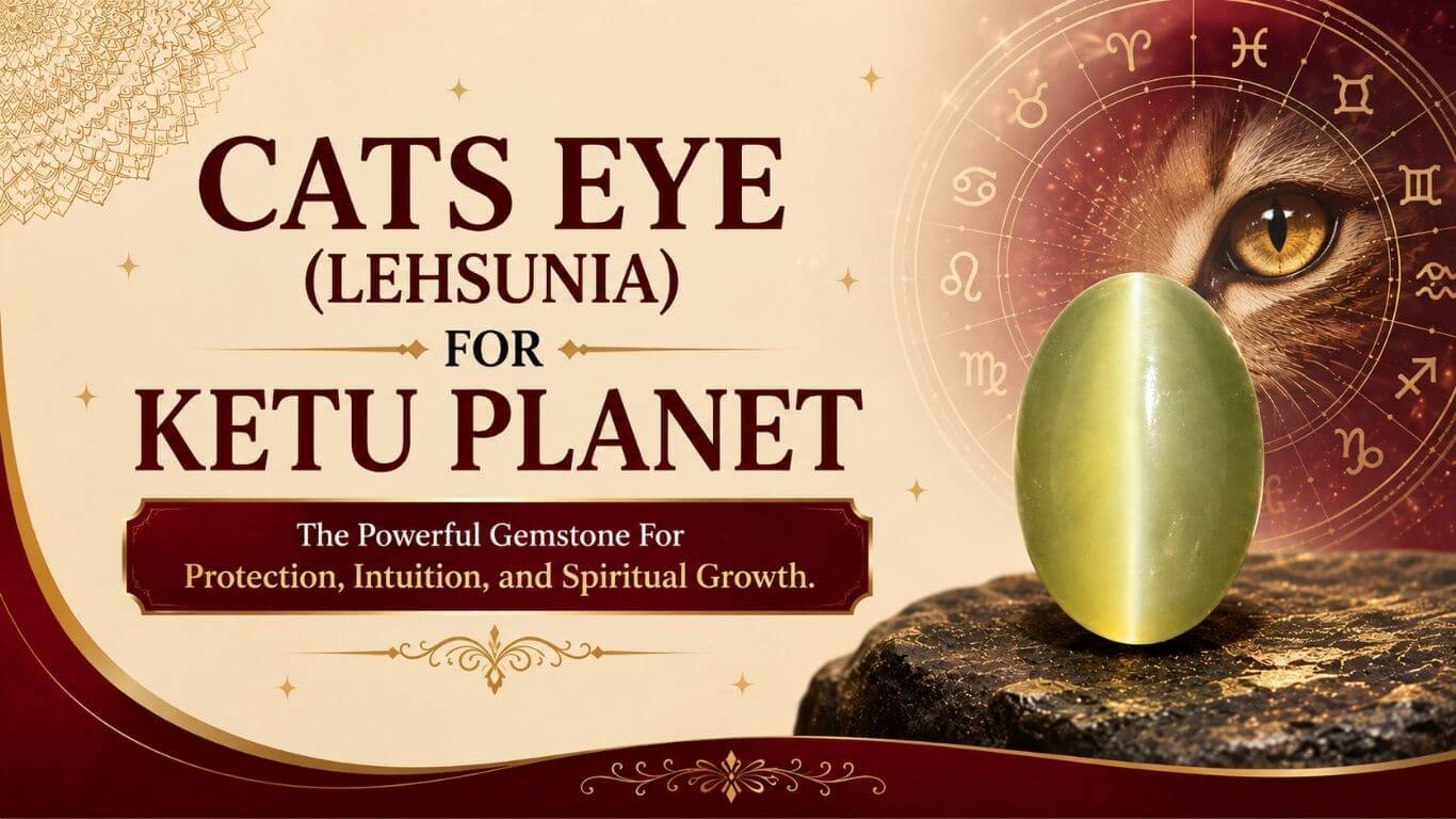 Buy Natural Cat's Eye (Lehsuniya) Gemstone Online | Certified Original Cat's Eye Stone for Ketu, Vedic Astrology, Fine Jewellery & Investment