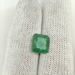 Natural Zambian Emerald (Panna) 5.70 Carat Radiant Cut Lab Certified Gemstone - Image 2