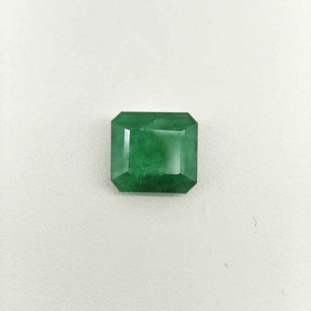 Natural Zambian Emerald 5.70 Carat Panna Radiant Cut