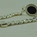 Elegant Black Agate (Sulemani Hakik) Bracelet for Men – Premium Silver Cuban - Image 5