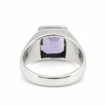 5 Carat Natural Brazilian Amethyst Silver Ring – Certified Gemstone - Image 5