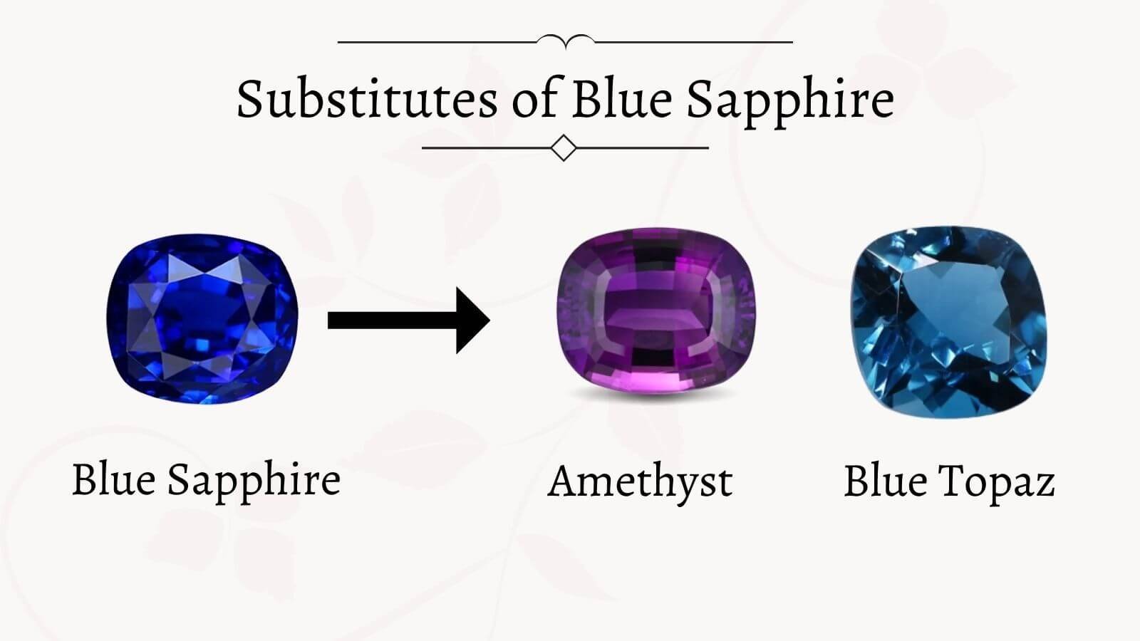 substitute of blue sapphire