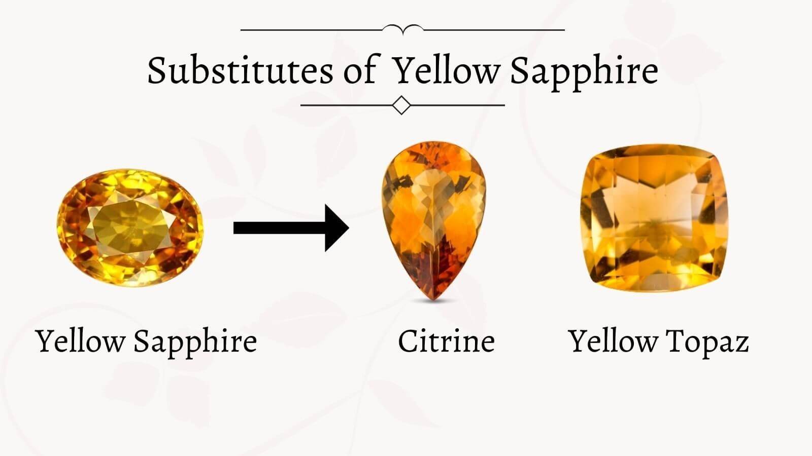 substitute of yellow sapphire