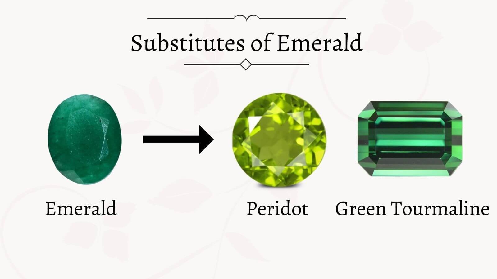 substitute of emerald